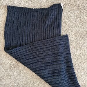 LOFT Navy Knit Scarf